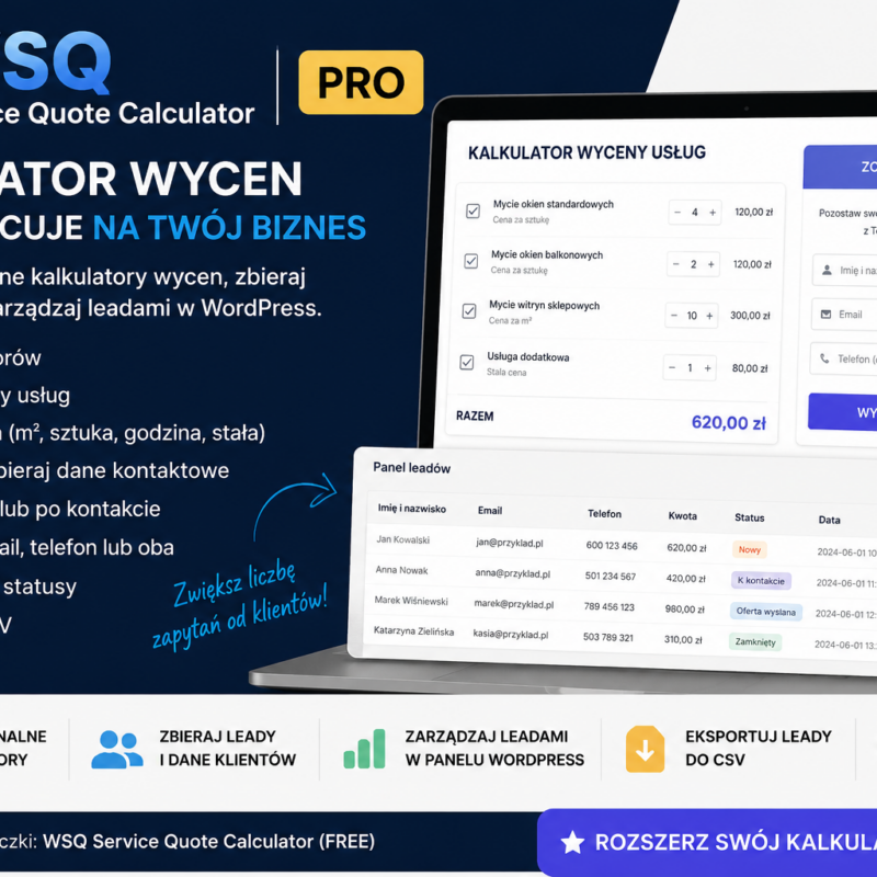 WSQ Service Quote Calculator PRO
