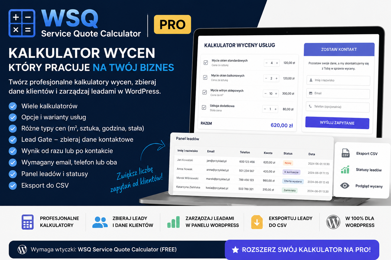 WSQ Service Quote Calculator