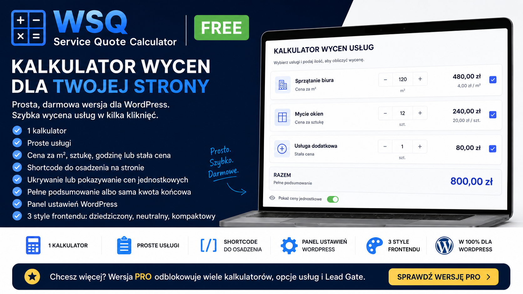 WSQ Service Quote Calculator FREE