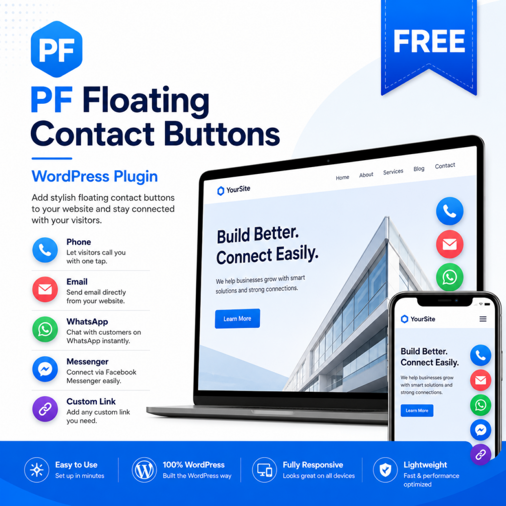 PF Floating Contact Buttons FREE