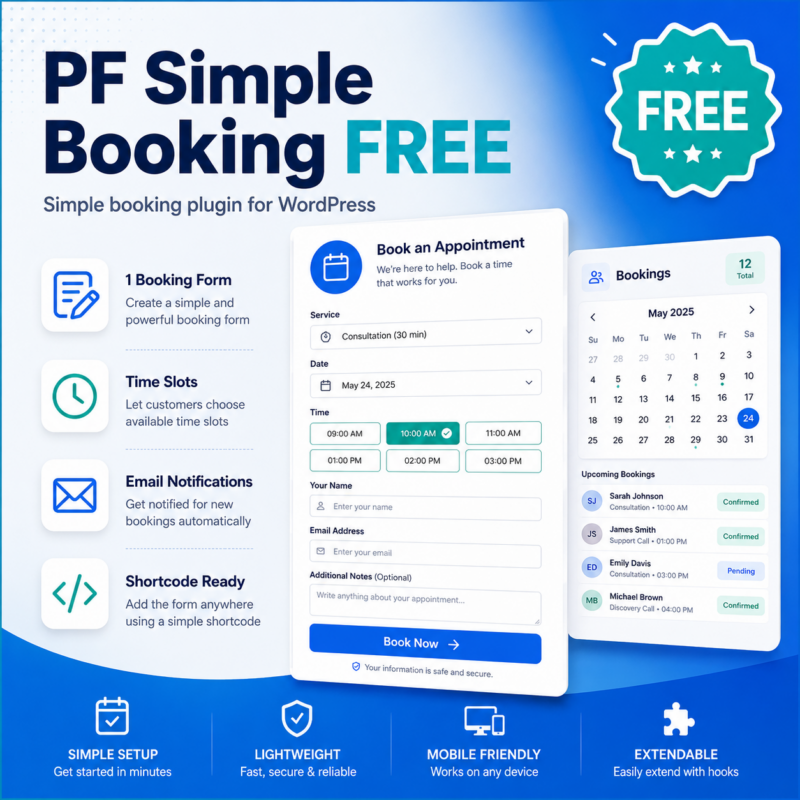 PF Simple Booking FREE